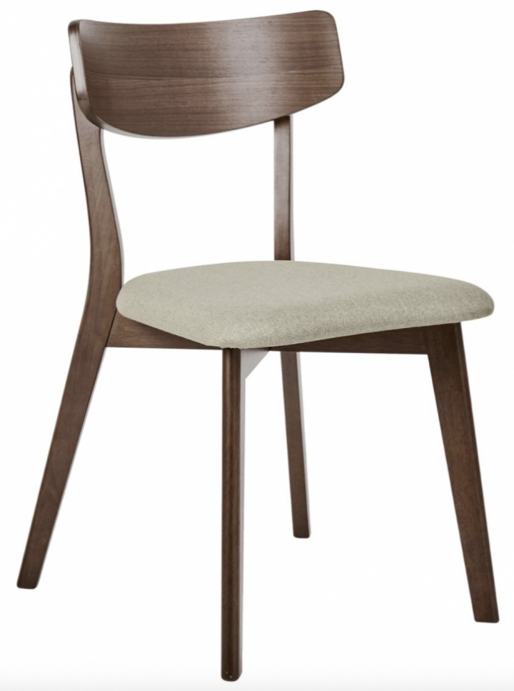 Stol \'Narvik\' - Valnøtt/Beige i gruppen Møbler / Sittemøbler / Stoler hos Reforma (WS-ND008-walnut-beige)