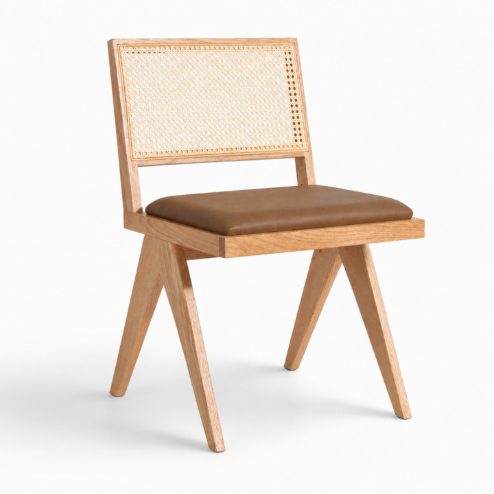 Stol \'Jean\' - Eik/Brun i gruppen Møbler / Sittemøbler / Stoler hos Reforma (WS-RT03-oak)