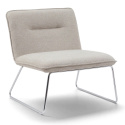 Lenestol \'Chelsea\' - Grå/metall