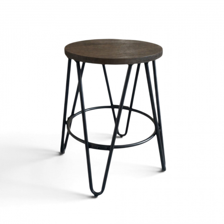 Krakk 'Rustikk' 45cm - Tre/Stål