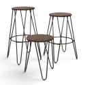 Krakk \'Rustikk\' 45cm - Tre/Stål