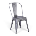 Stol \'Montmartre\' - Stål Matt
