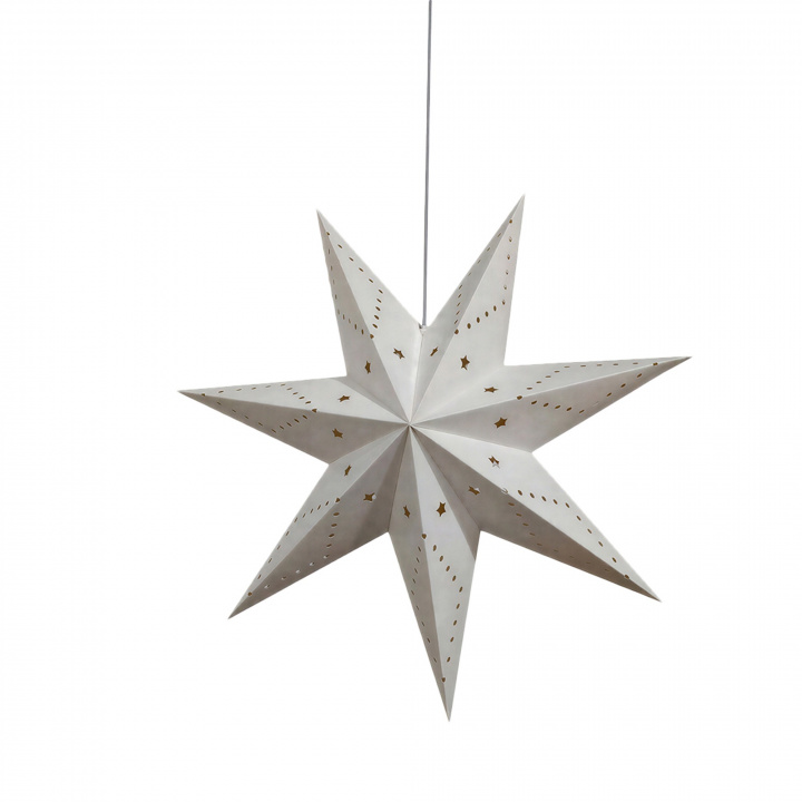 Adventsstjerne 'Skimra' 45cm - Hvit
