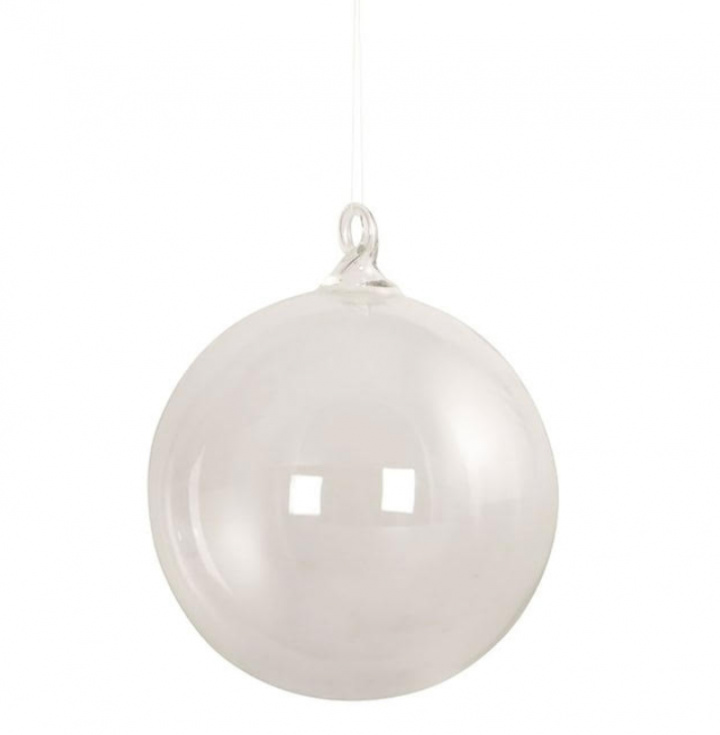 Glasskule \'Snowball\' - Gjennomsiktig i gruppen Interiør / Dekorasjon / Jule dekorasjoner hos Reforma (be0801_box)
