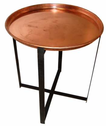 Vintage bord med brett - kopper