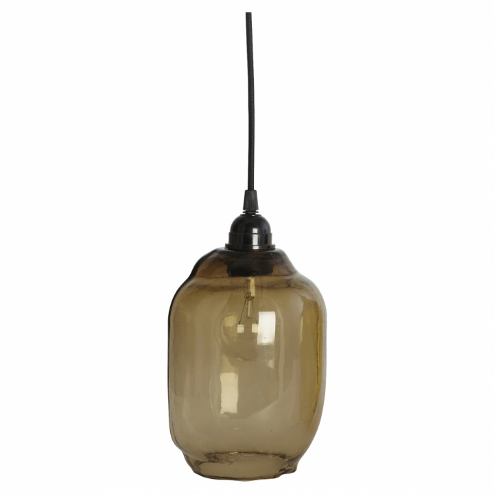 Lampeskjerm 'Goal' resirkulert glass - Grå (S)