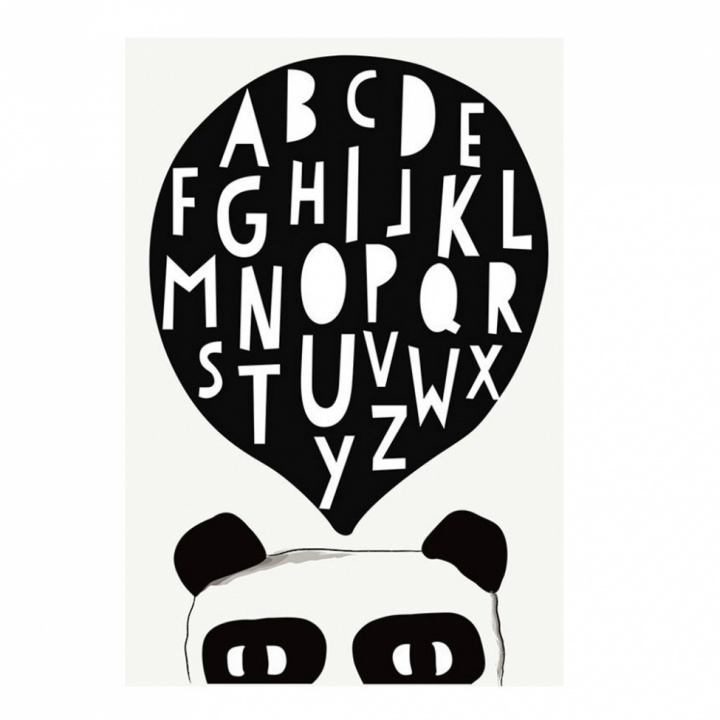 Lerretsplakat - Bokstaver
