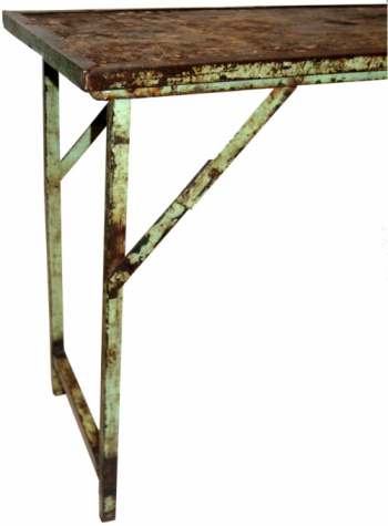 Sidebord tre og jern - Vintage