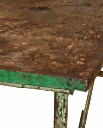Sidebord tre og jern - Vintage