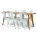 Spisegruppe \'Nordic Montmartre\' 1 Bord & 6 Stoler