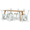 Spisegruppe \'Nordic Montmartre\' 1 Bord & 6 Stoler