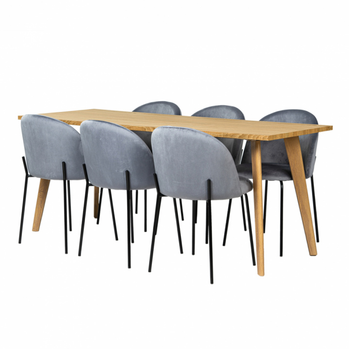 Spisegruppe \'Nordic Elegant\' - 1 Bord & 6 Stoler i gruppen Møbler / Bord / Spisegrupper hos Reforma (matgrupp35)