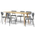 Spisegruppe \'Nordisk Kungsholmen\' - 1 Bord & 6 Stoler