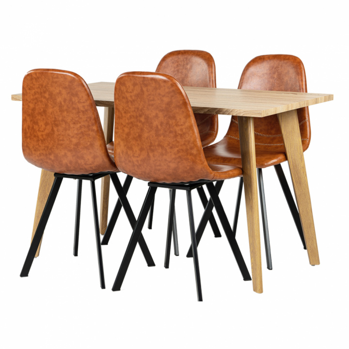 Spisegruppe \'Nordic Carrie\' - 1 Bord & 4 Stoler i gruppen Møbler / Bord / Spisegrupper hos Reforma (matgrupp37)