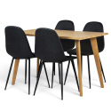 Spisegruppe \'Nordic Shape\' - 1 Bord & 4 Stoler