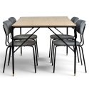 Spisegruppe \'Kungsholmen Hornstull\' - 1 Bord & 4 Stoler