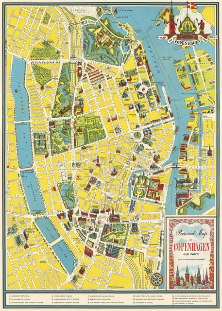 Plakat - Kart Kbenhavn