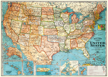 Plakat - Kart USA