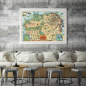Plakat - Kart San Fransisco