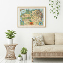 Plakat - Kart San Fransisco